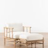 Alder Lounge Chair - Natural Oak | Linen Blend