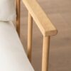 Alder Lounge Chair - Natural Oak | Linen Blend