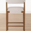 Arden Counter Stool – Walnut Frame | Linen Upholstery
