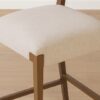 Arden Counter Stool – Walnut Frame | Linen Upholstery