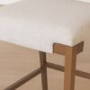 Arden Counter Stool – Walnut Frame | Linen Upholstery