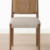 Aria Dining Chair – Walnut | Woven Rope Backrest