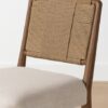 Aria Dining Chair – Walnut | Woven Rope Backrest