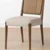 Aria Dining Chair – Walnut | Woven Rope Backrest