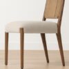 Aria Dining Chair – Walnut | Woven Rope Backrest