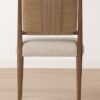 Aria Dining Chair – Walnut | Woven Rope Backrest