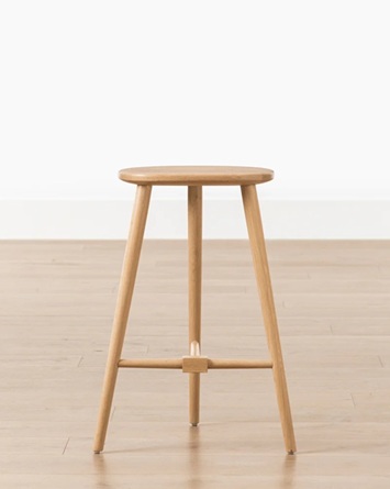 Baxter Counter Stool – Natural Solid Oak Finish