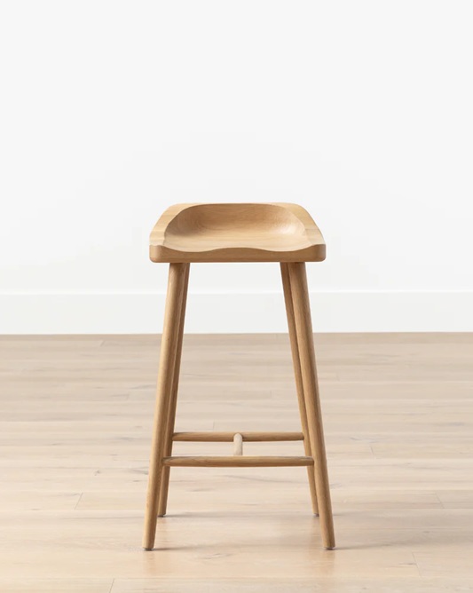 Briar Counter Stool – Natural Oak Finish