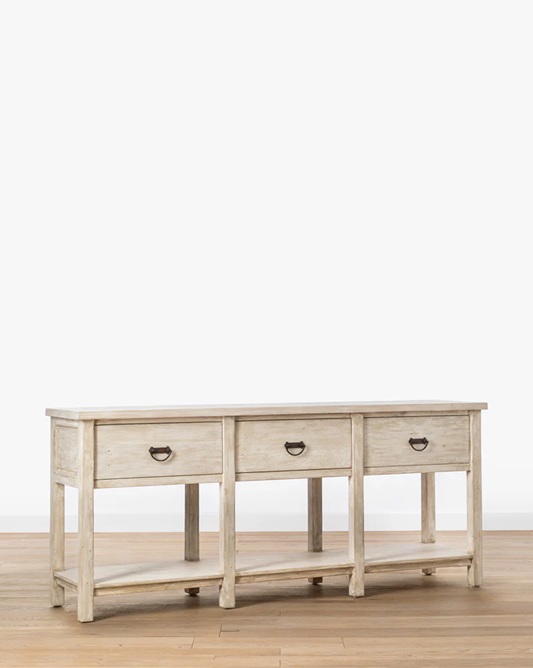 Brighton Console Table – Weathered Oak Finish