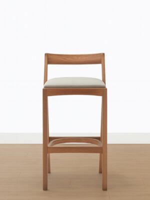 Brooks Counter Stool – Wooden Frame | Linen Seat