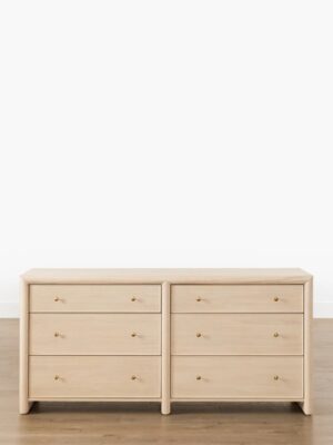 Callum Dresser – Light Oak | Brass Knobs