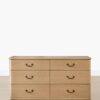Carina Dresser – Rounded Oak | Antique Brass
