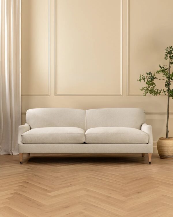 Clara Sofa – Natural Linen Blend
