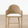 Dakota Armchair – Rattan Back | Fabric Seat