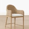 Dakota Armchair – Rattan Back | Fabric Seat
