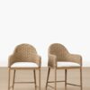 Dakota Armchair – Rattan Back | Fabric Seat