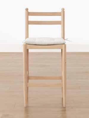 June Counter Stool – Natural Oak | Fabric Cushion