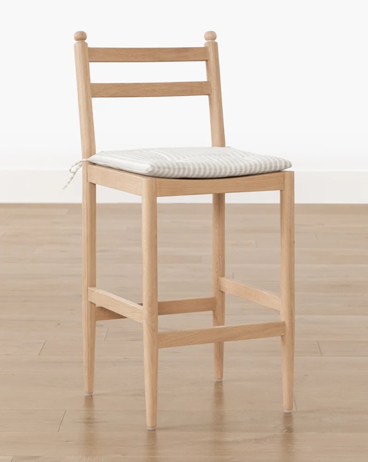 June Counter Stool – Natural Oak | Fabric Cushion