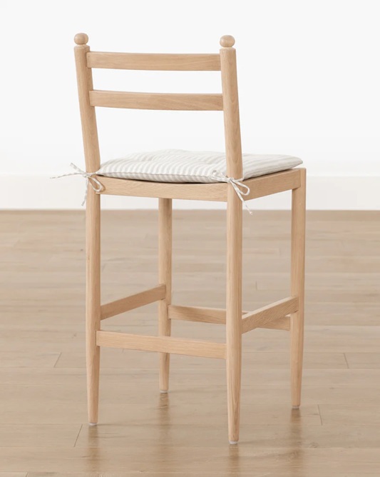 June Counter Stool – Natural Oak | Fabric Cushion