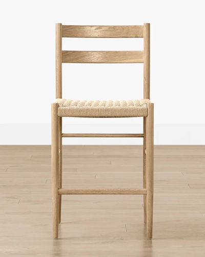 Oslo Counter Stool – Natural Oak | Woven Seat