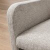 Harlan Lounge Chair – Textured Grey Fabric | Walnut Base
