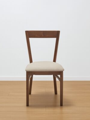 Crosby Dining Chair – Modern Walnut | Padded Seat