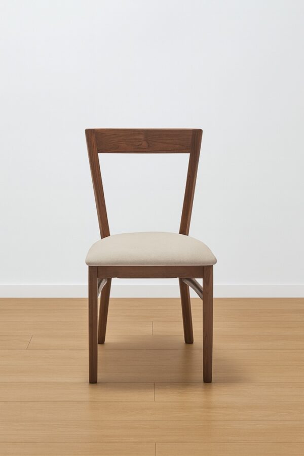 Crosby Dining Chair – Modern Walnut | Padded Seat