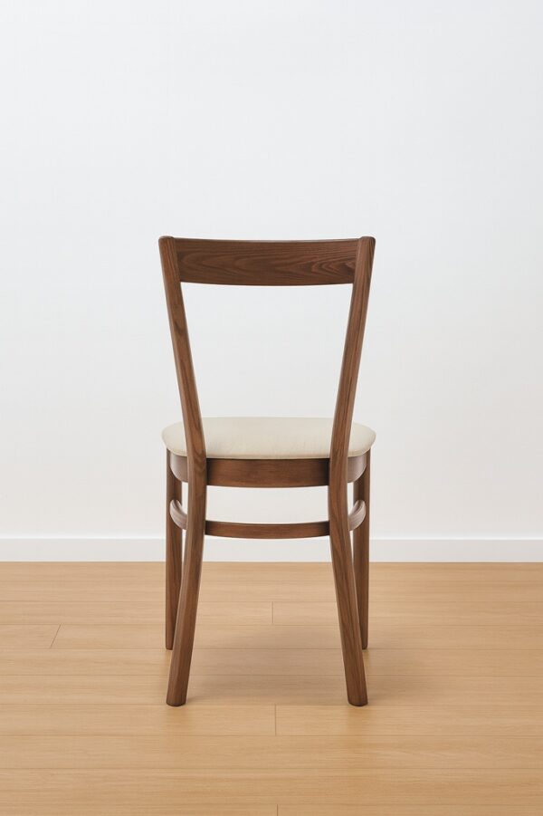 Crosby Dining Chair – Modern Walnut | Padded Seat