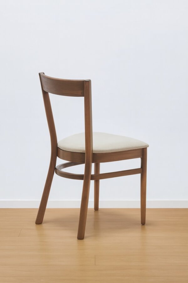 Crosby Dining Chair – Modern Walnut | Padded Seat
