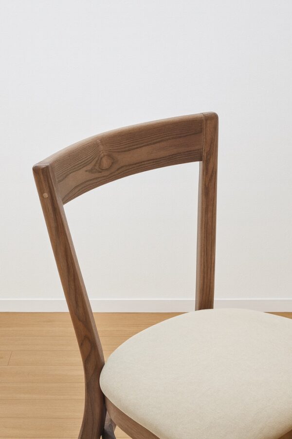 Crosby Dining Chair – Modern Walnut | Padded Seat