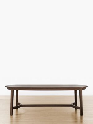 Dawson Dining Table – Deep Oak | Modern Silhouette