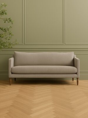 Emerson Sofa – Textured Taupe Corduroy