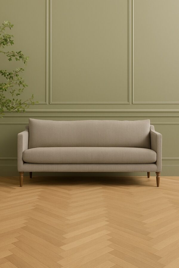 Emerson Sofa – Textured Taupe Corduroy