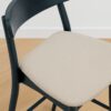 Jace Counter Stool – Black Frame | Padded Linen Seat
