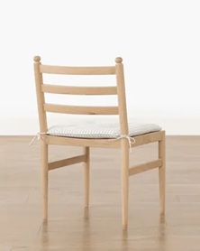 June Dining Chair – Natural Oak | Fabric Cushion