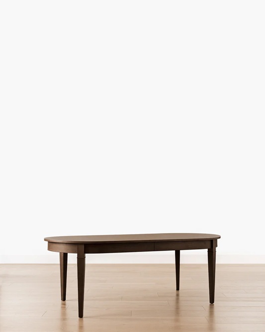 Kimora Extension Dining Table – Walnut Finish | Rounded Edges