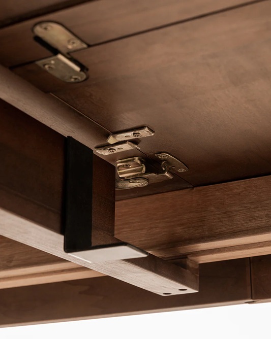 Kimora Extension Dining Table – Walnut Finish | Rounded Edges