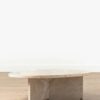 Langley Oval Coffee Table – Travertine Stone Finish