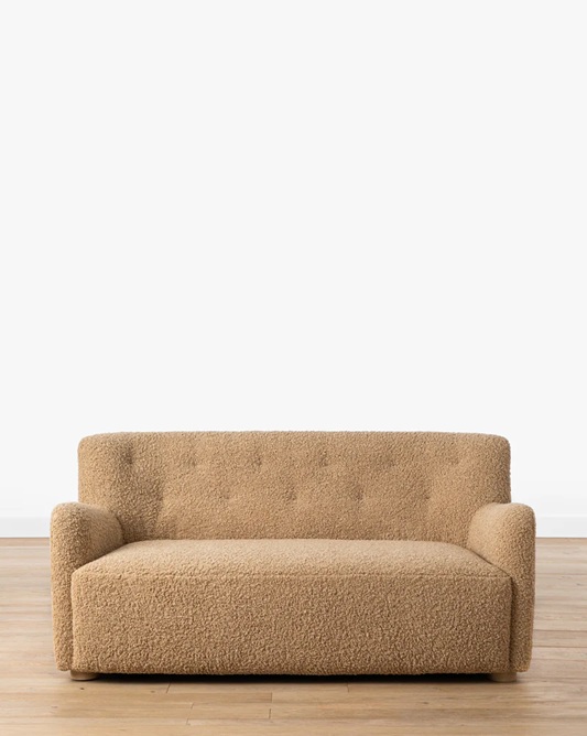 Liana Sofa – Cream Bouclé Upholstery