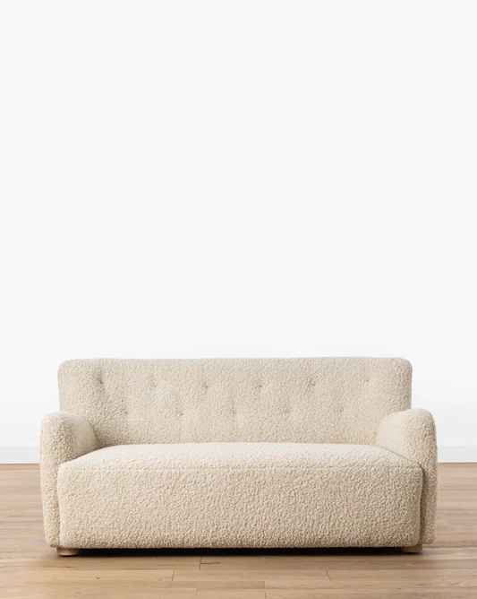 Liana Sofa – Cream Bouclé Upholstery