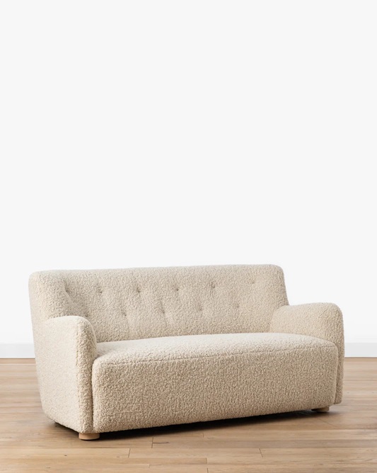 Liana Sofa – Cream Bouclé Upholstery