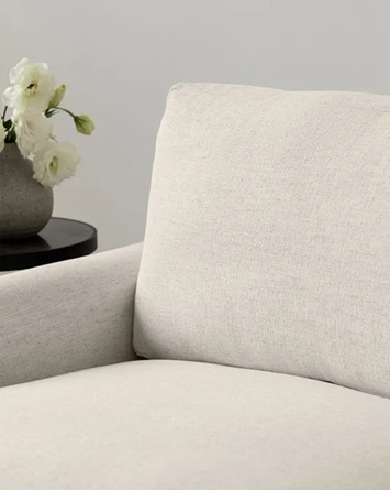 Lydia Sofa – Light Linen Weave