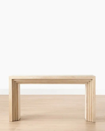 Marlow Console Table – Light Oak Veneer Finish