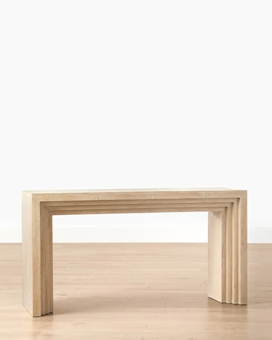 Marlow Console Table – Light Oak Veneer Finish