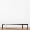 Milan Coffee Table – White Marble | Black Iron Frame