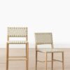 Noah Dining Chair – Natural Oak | Woven Leather Seat
