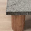 Orion Coffee Table – Charcoal Stone Top | Walnut Base