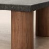 Orion Coffee Table – Charcoal Stone Top | Walnut Base