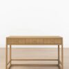 Ronan Desk – Natural Oak | Brass Knobs