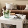 Sullivan Stone Coffee Table – Textured Limestone Finish